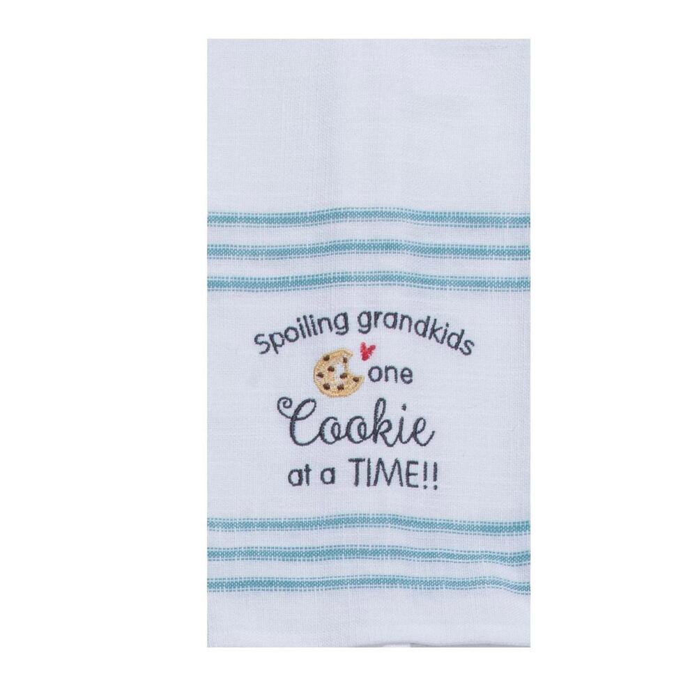 Spoiling kids one cookie at a time kitchen towel